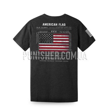 Футболка Nine Line Apparel American Flag Schematic, Чорний, Small