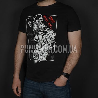 Футболка Rowdy Orc Must Die Black, Чорний, Small