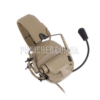 Ops-Core AMP Communication Headset Fixed Downlead, Tan, 22, Single