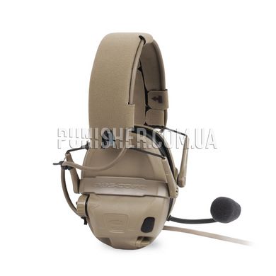 Ops-Core AMP Communication Headset Fixed Downlead, Tan, 22, Single