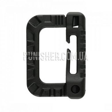 M-Tac Grimloc Plastic Carabiner, Black, Plastic