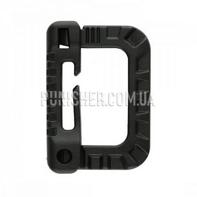 M-Tac Grimloc Plastic Carabiner, Black, Plastic