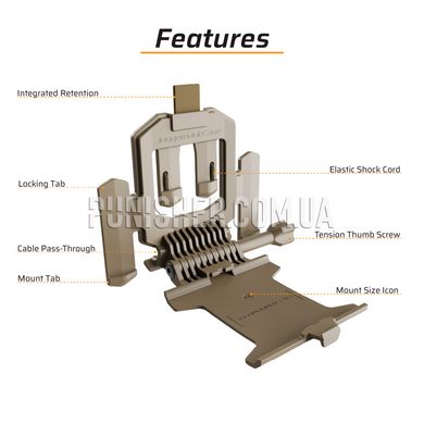 Juggernaut Armor.Mount Plate Carrier PALS/MOLLE (Phone), DE, Small