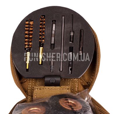 Otis 40mm/5.56mm Weapons Cleaning Kit, Coyote Brown, .40, 5.56, Cleaning kit