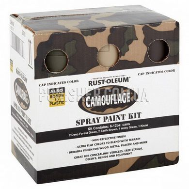Набір камуфляжних спрей-фарб Rust-Oleum Camouflage Spray Paint, Camouflage, Фарба для зброї
