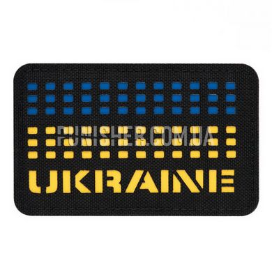 M-Tac Ukraine Laser Cut Patch, Black, Cordura