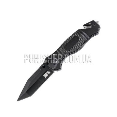 Skif Plus Lifesaver Knife, Black, Knife, Folding, Smooth