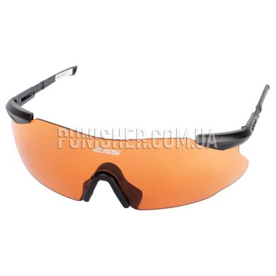 ESS Ice 2X Tactical Eyeshields Kit Clear & Smoke & Hi-Def Copper Lens, Black, Transparent, Smoky, Copper, Goggles