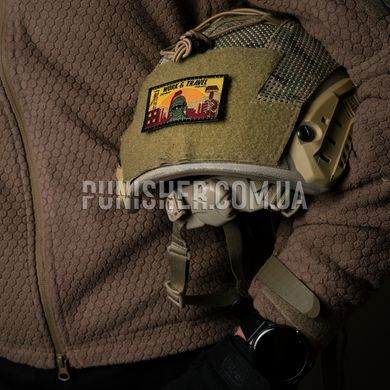 PSDinfo "Work and Travel Donbas" Embroidered Patch, Orange, Textile, No