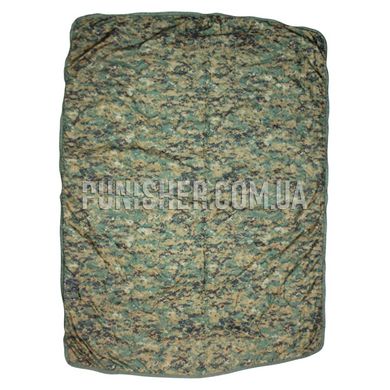 Liner Army Poncho with zipper (Used), Marpat Woodland, Poncho