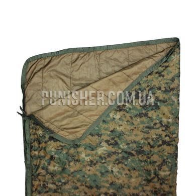 Liner Army Poncho with zipper (Used), Marpat Woodland, Poncho