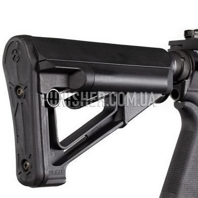 Приклад Magpul STR Carbine Stock Mil-Spec для AR15/M16 с отсеками для батареек, Черный, Приклад, AR10, AR15/М4, M16, M110, SR25
