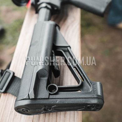 Приклад Magpul STR Carbine Stock Mil-Spec для AR15/M16 с отсеками для батареек, Черный, Приклад, AR10, AR15/М4, M16, M110, SR25
