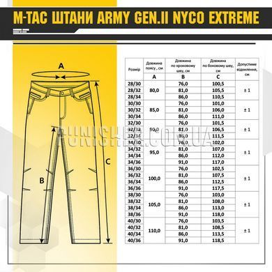 M-Tac Army Gen.II NYCO Extreme Combat Pants Multicam for Knee Pad, Multicam, 32/32