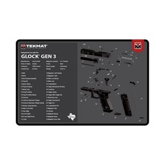 TekMat Glock Gen 3 Gun Cleaning Mat, Grey, Mat