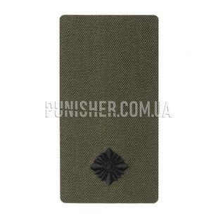 Погон M-Tac на липучці Молодший лейтенант (вишивка) Ranger Green, Olive Drab, Cordura, Молодший Лейтенант