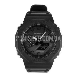 Часы Casio G-Shock Classic GA-2100-1A1ER, Черный, Будильник, Дата, День недели, Месяц, Мировое время, Секундомер, Таймер, Спортивные часы