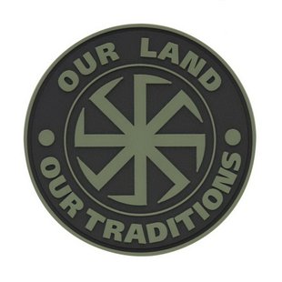M-Tac Our Land - Our Tradititions PVC Patch, Olive, PVC