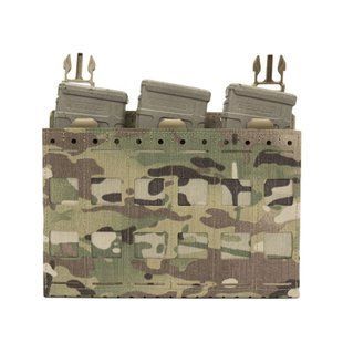 Потрійний магазинний підсумок WAS Laser Cut Kangaroo під 5.56mm, Multicam, 3, Velcro, AR15/М4, Для плитоноски, .223, 5.56, Cordura