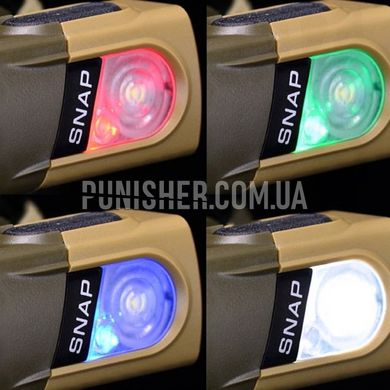 Princeton Tec Snap RGB Flashlight, Multicam, Headlamp, Battery, Blue, Green, White, Red, 300