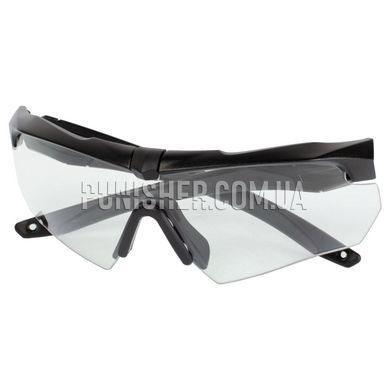 Комплект баллистических очков ESS Crossbow с прозрачной и темной линзами, Черный, Прозрачный, Дымчатый, Очки