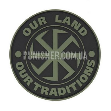 Нашивка M-Tac Our Land - Our Tradititions ПВХ, Olive, ПВХ