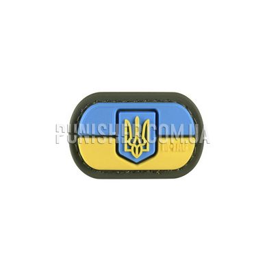 Нашивка M-Tac MOLLE Patch Прапор України з гербом PVC, Жовто-блакитний, ПВХ