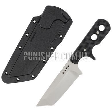 Нож Cold Steel Mini Tac Tanto, Черный, Нож, С фиксированным лезвием, Гладкая