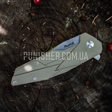 Нож складной Ruike P138, Коричневый, Нож, Складной, Гладкая