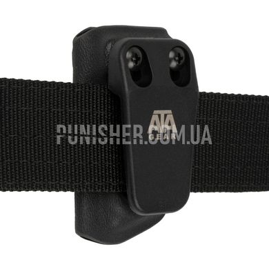 ATA Gear Pouch ver.2 For PM/PMR/PM-T Magazine, Black, 1, Clips, ПМ, For belt, 9mm, Kydex