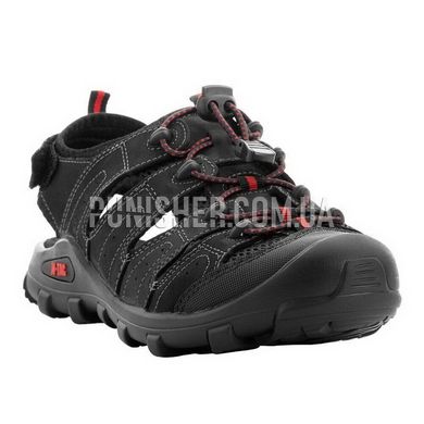 M-Tac Black Leather Sandals, Black, 45 (UA)