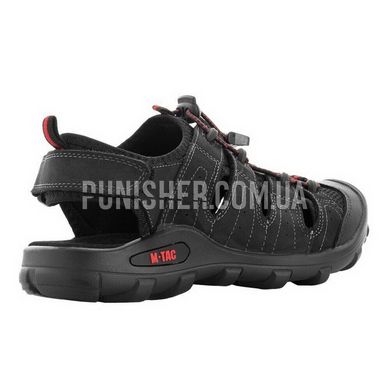 M-Tac Black Leather Sandals, Black, 41 (UA)