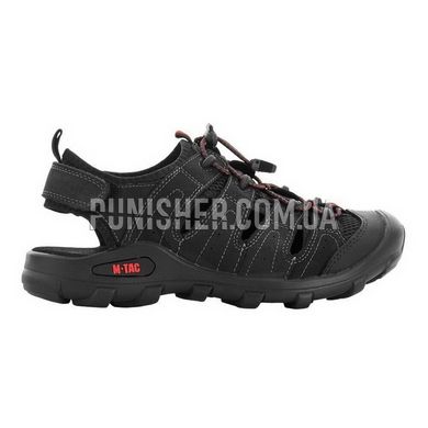 M-Tac Black Leather Sandals, Black, 42 (UA)