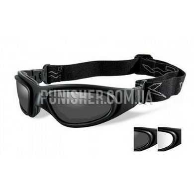Тактические очки Wiley-X SG-1, Черный, Дымчатый, Очки
