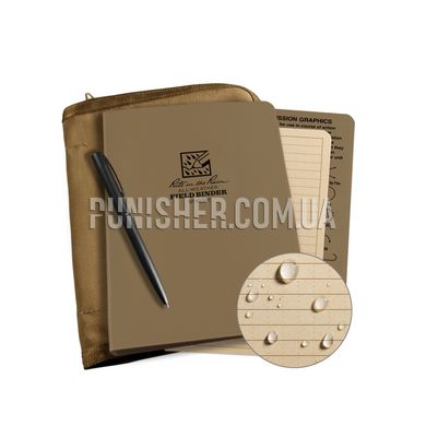 Rite in the Rain Tactical Ring Binder Kit, Tan, Notebook
