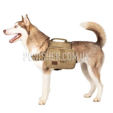 OneTigris K9 Hoppy Camper Dog Pack 2.0, Coyote Brown, Large