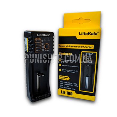 LiitoKala Lii-100 Universal charger, Black