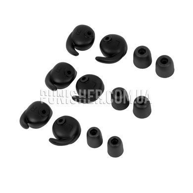 Replacement Ear Tips and Fins for Walker's Silencer Ear Buds, Black, Headset, Wаlker`s, Ear pads