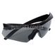 Комплект балістичних окулярів ESS Crossbow 2x Ballistic Eyeshields Kit Clear & Smoke Gray Lens 2000000102474 фото 5