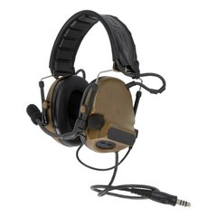Активная гарнитура Peltor Сomtac III headset (Бывшее в употреблении), Coyote Brown, С оголовьем, 23, Comtac III, 2xAAA, Single