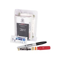 Phokus Shield Trauma Kit-1P, Clear, Hemostatic Gauze, Elastic bandage, Decompression needles, Occlusive dressing