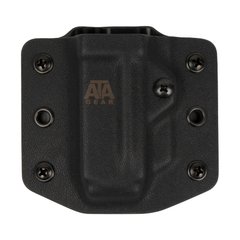 Паучер ATA Gear Pouch ver.1 для магазина ПМ/ПМР/ПМ-Т, Черный, 1, Петля, ПМ, На пояс, 9mm, Kydex
