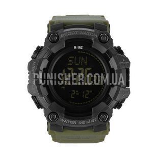 M-Tac 2037 Tactical Watch, Olive, Alarm, Compass, Pedometer, Backlight, Stopwatch, Timer, Tactical watch