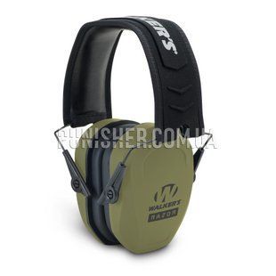 Пасивні навушники Walker's Razor Slim Passive Muffs, Olive, Пасивні, 27