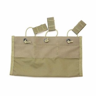 Flyye LT6094 Inner Triple Mag Pouch, Tan, 3, AR15/М4, M16, HK416, For plate carrier, Cordura 500D