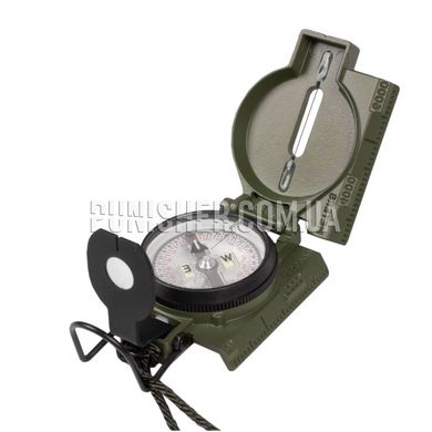 Cammenga 3H Tritium Lensatic Compass with case, Olive, Aluminum, Tritium