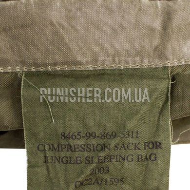 Sleeping Bag Compression Sack (Used), Olive, Compression sack
