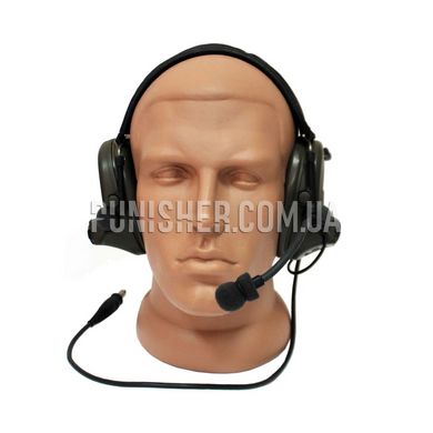 Активная гарнитура Peltor Сomtac II headset (Бывшее в употреблении), Olive, С оголовьем, 21, Comtac II, 2xAA, Single