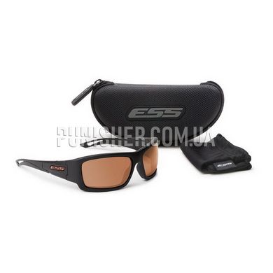ESS Credence w/MirCop Ballistic Sunglasses, Black, Amberж, Goggles