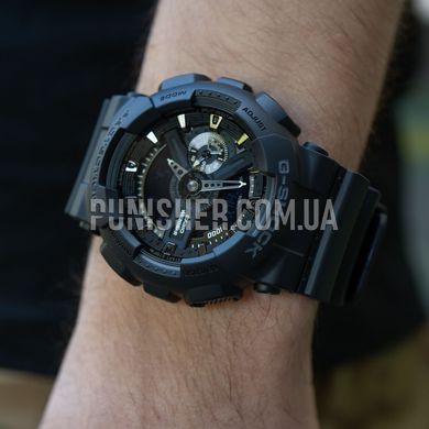 Casio G-Shock Classic GA-110-1BER Watch, Black, Alarm, Date, Day of the week, Month, World time, Backlight, Stopwatch, Timer, Sports watches